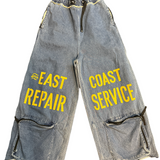 Kapital Repair Service Jeans "Blue/Yellow"