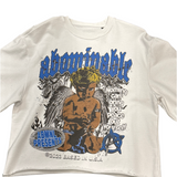 Abominable Angel Tee “White/Blue”