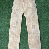 Carhartt Distressed Double Knee Pants “Beige”