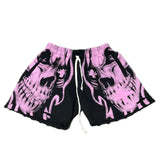 Vertabrae Skull Sweatshorts “Pink”