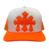Chrome Hearts Triple Cross Neon Trucker Hat