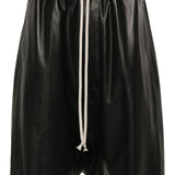 Rick Owens Pods Leather Shorts “Black”