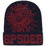 Sp5der Web Beanie “Navy/Red”