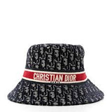 Dior Oblique Bucket Hat “Navy/Red”