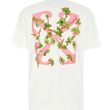 Wmns Off-White Tee “White/Pink”
