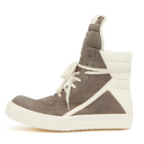 Rick Owens Suede Geobasket Brown & Milk (Pre Owned)